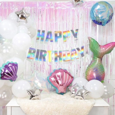 ✨主題派對｜生日氣球混搭組合包-美人魚