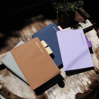 🔸Select｜A6 Taiwan Made Fabric Double Pen Holder Fitted Book Sleeve