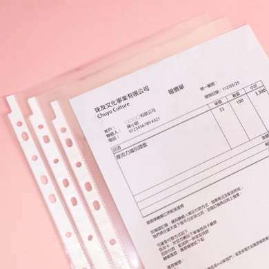 資料整理📑A4/13K 11孔加厚資料袋-100入